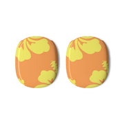 Orange And Yellow Hawaiian Flowers Pattern AirPods Max Case 3