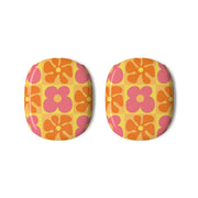 Summer Flowers Checkered Pattern AirPods Max Case 3