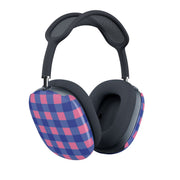 Pink And Blue Checkered Pattern AirPods Max Case 2