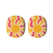 Yellow And Pink Abstract Sun AirPods Max Case 3