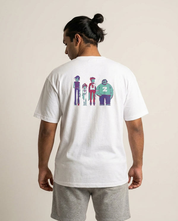 2,5,7 T-Shirt — White Back, worn