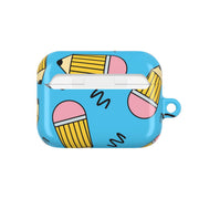 Pencils And Scribbles Pattern AirPods Case 7