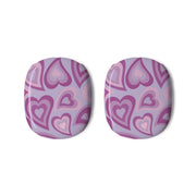 Purple Hearts - Trippy Patterns AirPods Max Case 3