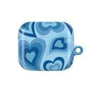 Blue Hearts - Trippy Patterns AirPods Case 3