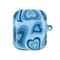 Blue Hearts - Trippy Patterns AirPods Case