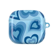 Blue Hearts - Trippy Patterns AirPods Case 4