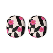 Checkboard Flowers - Trippy Patterns AirPods Max Case 3
