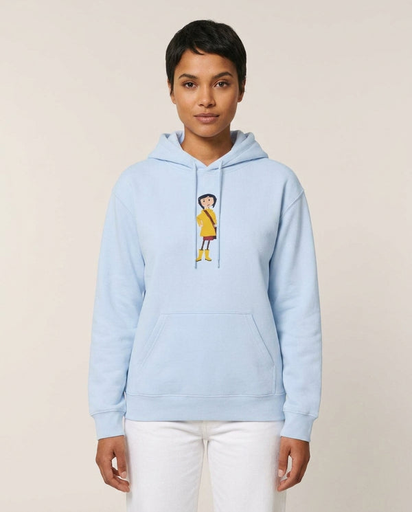 Cor - Halloween Hoodie — Blue Front, worn