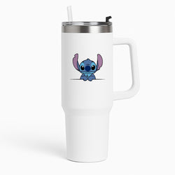 Alien Blue Leaning Tumbler