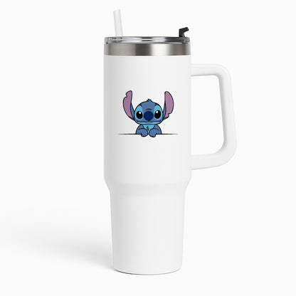 Alien Blue Leaning Tumbler