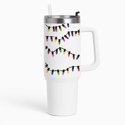 Pink Lights - Christmas Patterns Tumbler