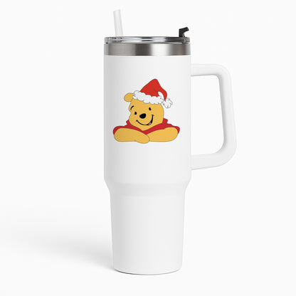 Winnie Pattern Christmas Tumbler