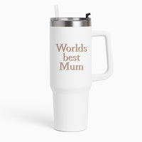 Worlds Best Mum - Floral Mother's Day Tumbler