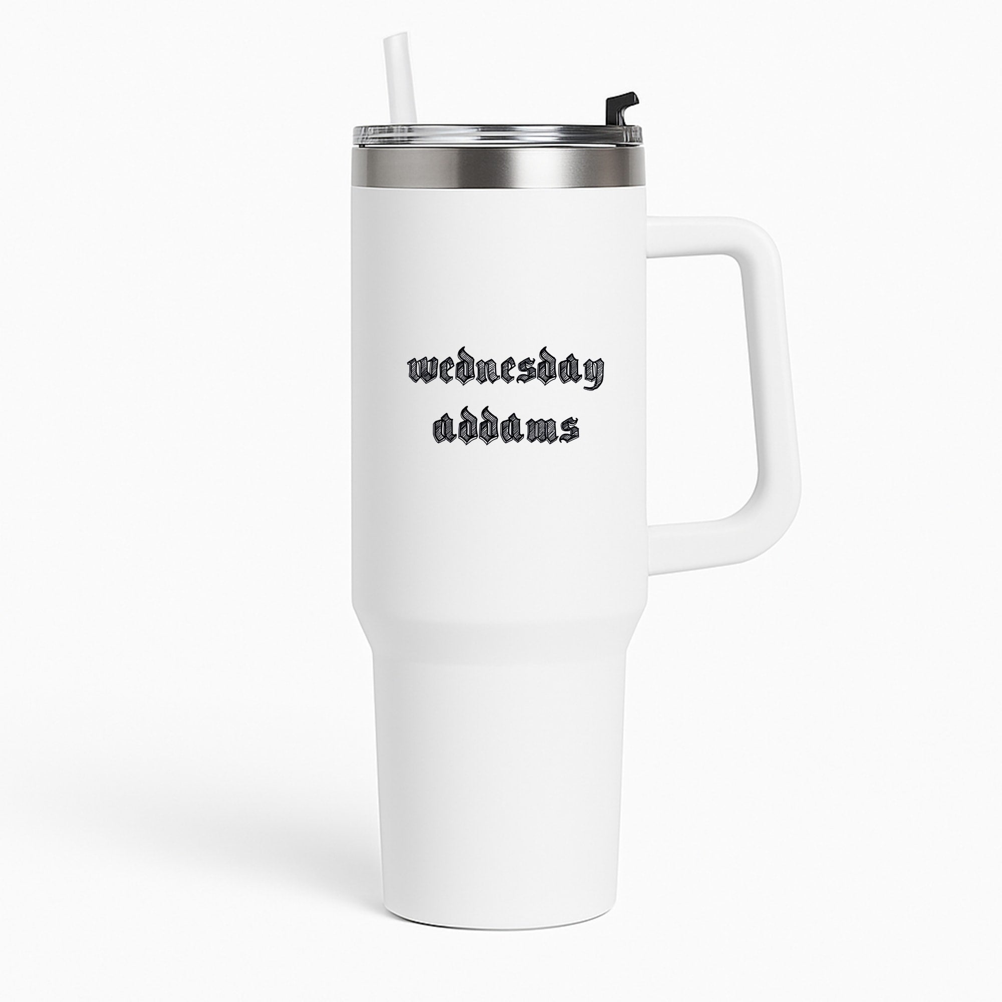 Wednesday Typogrophy Tumbler