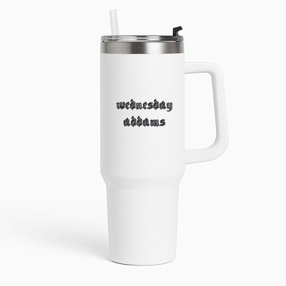 Wednesday Typogrophy Tumbler