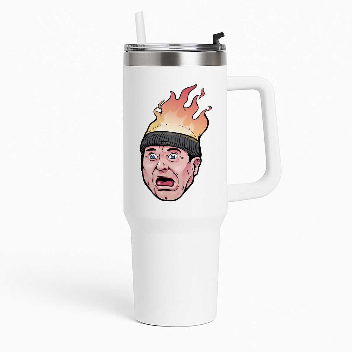 Flaming Beanie Tumbler