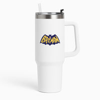 Bat Superhero Purple Logo Tumbler