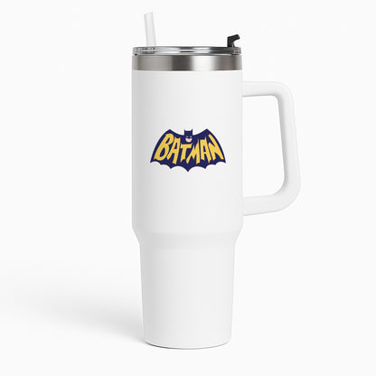 Bat Superhero Purple Logo Tumbler