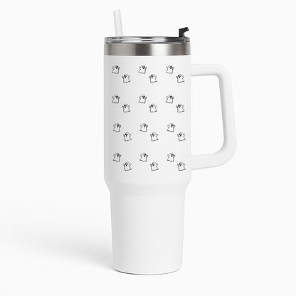 Ghost Pattern - Halloween Tumbler