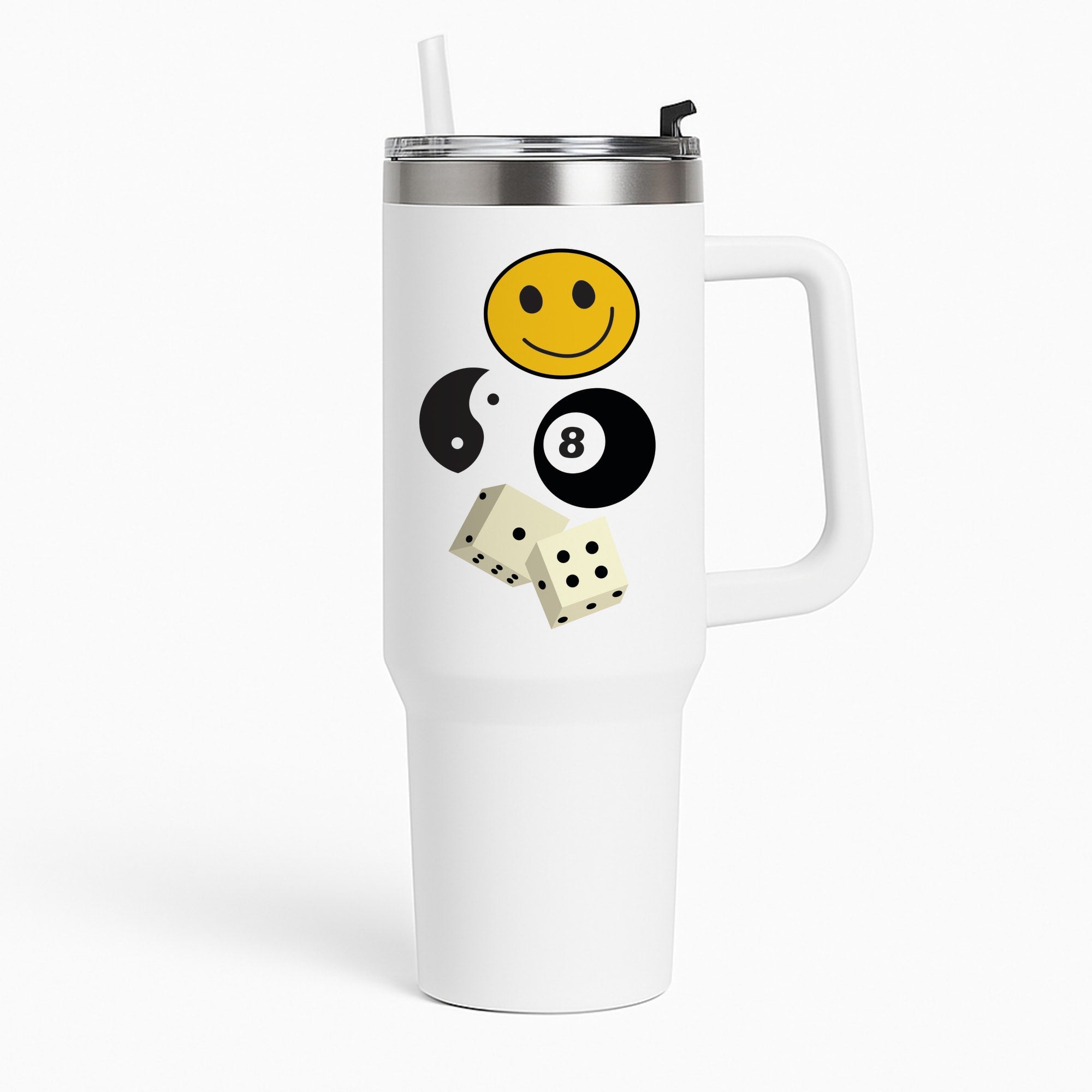 8 Ball Pattern - Skate Aesthetic  Tumbler