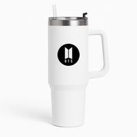 BTS logo Black - K Pop Tumbler