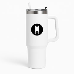 BTS logo Black - K Pop Tumbler