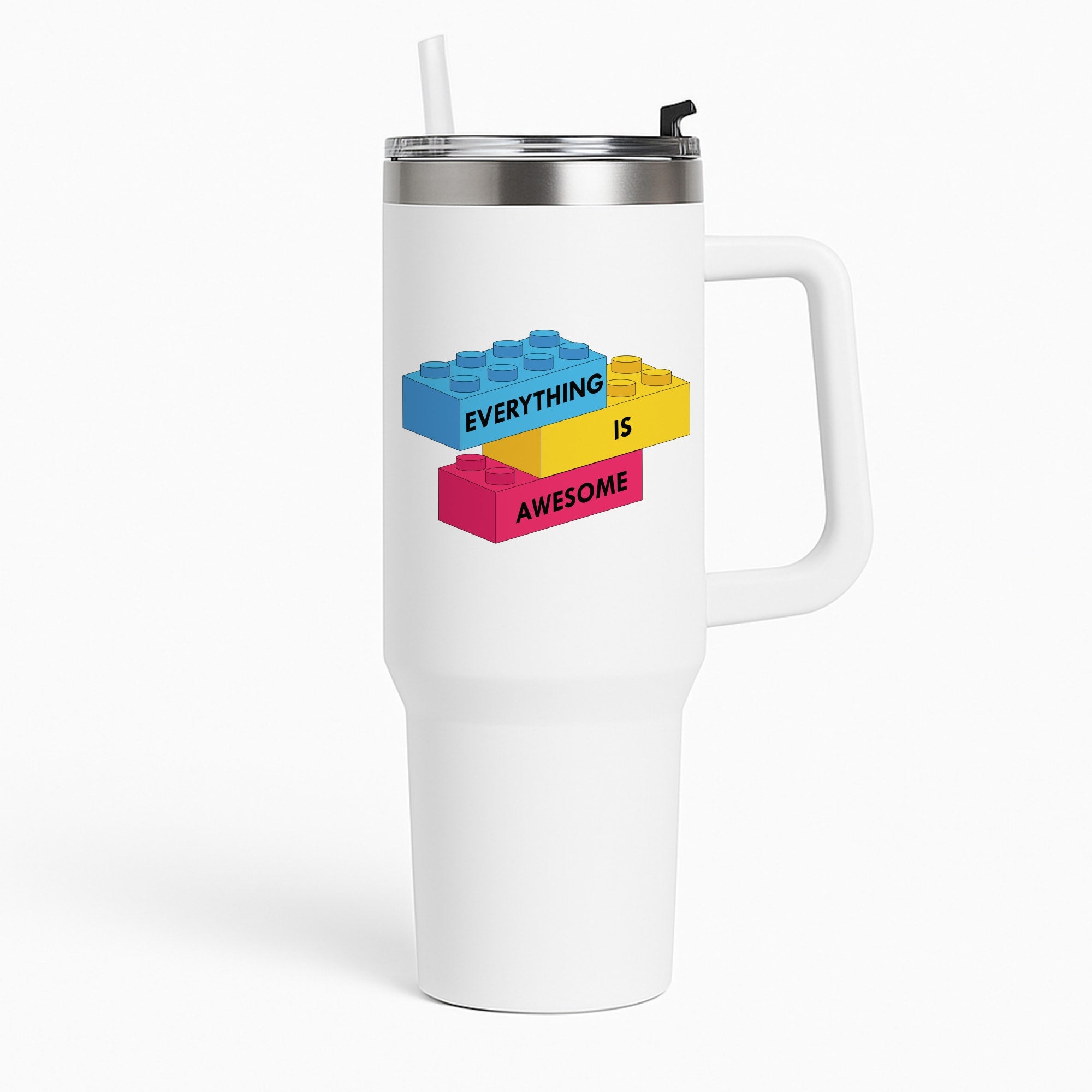Everything Is Awesome Bricks Tumbler