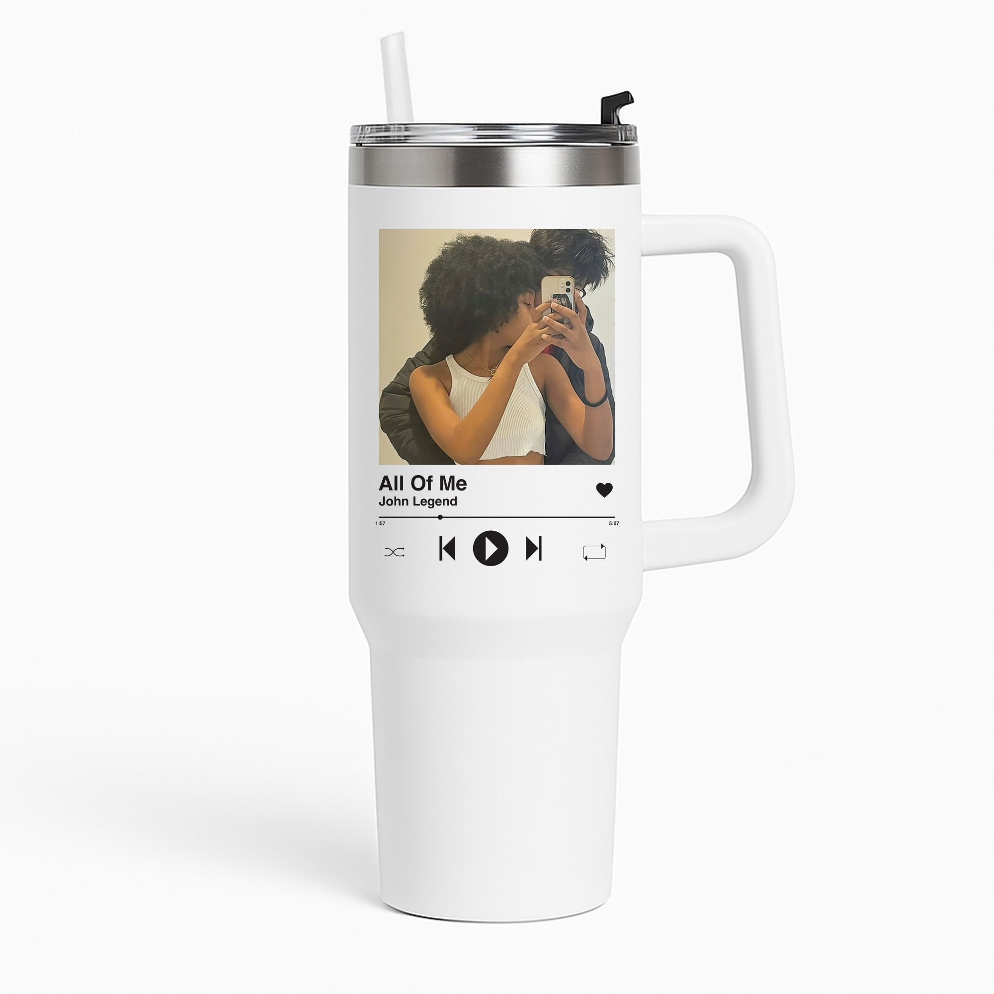 Album Cover - Personalised Couples Tumbler