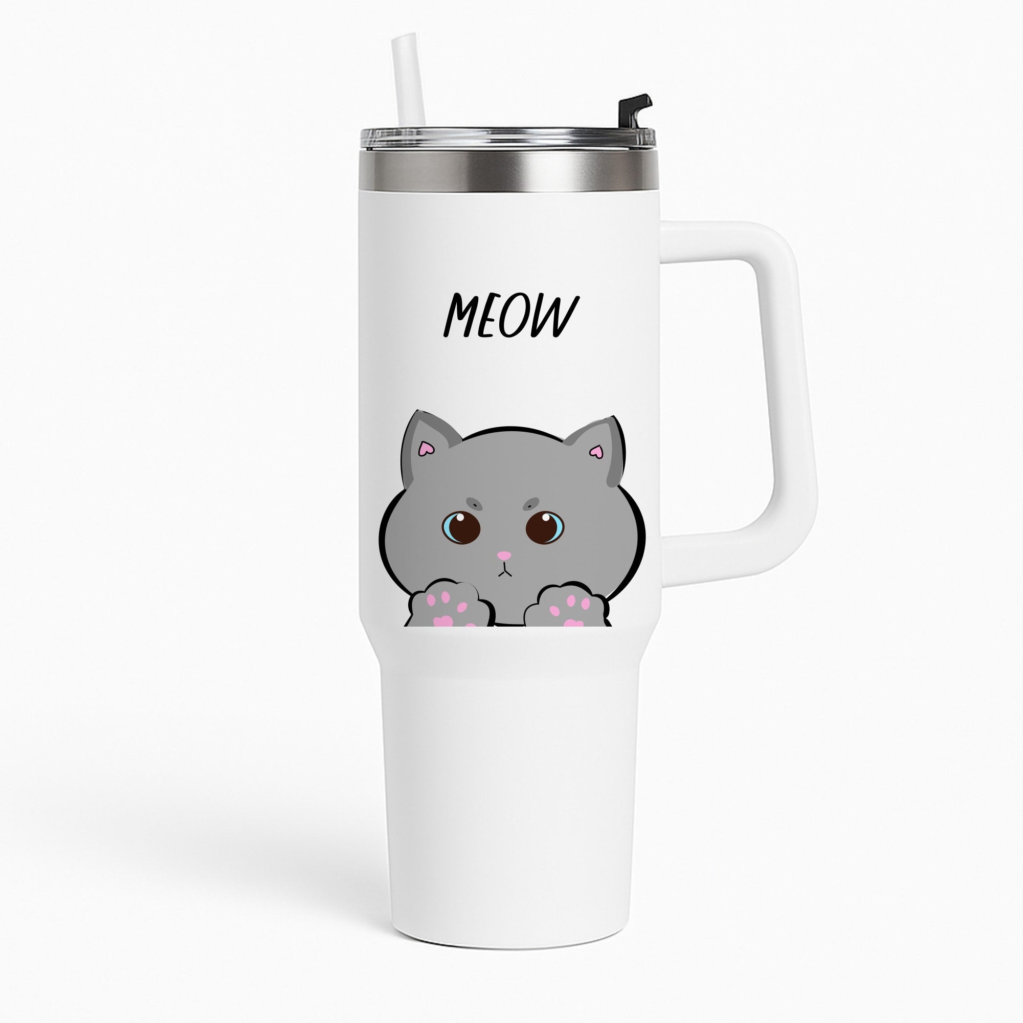 Grey Kitty - Cats Tumbler