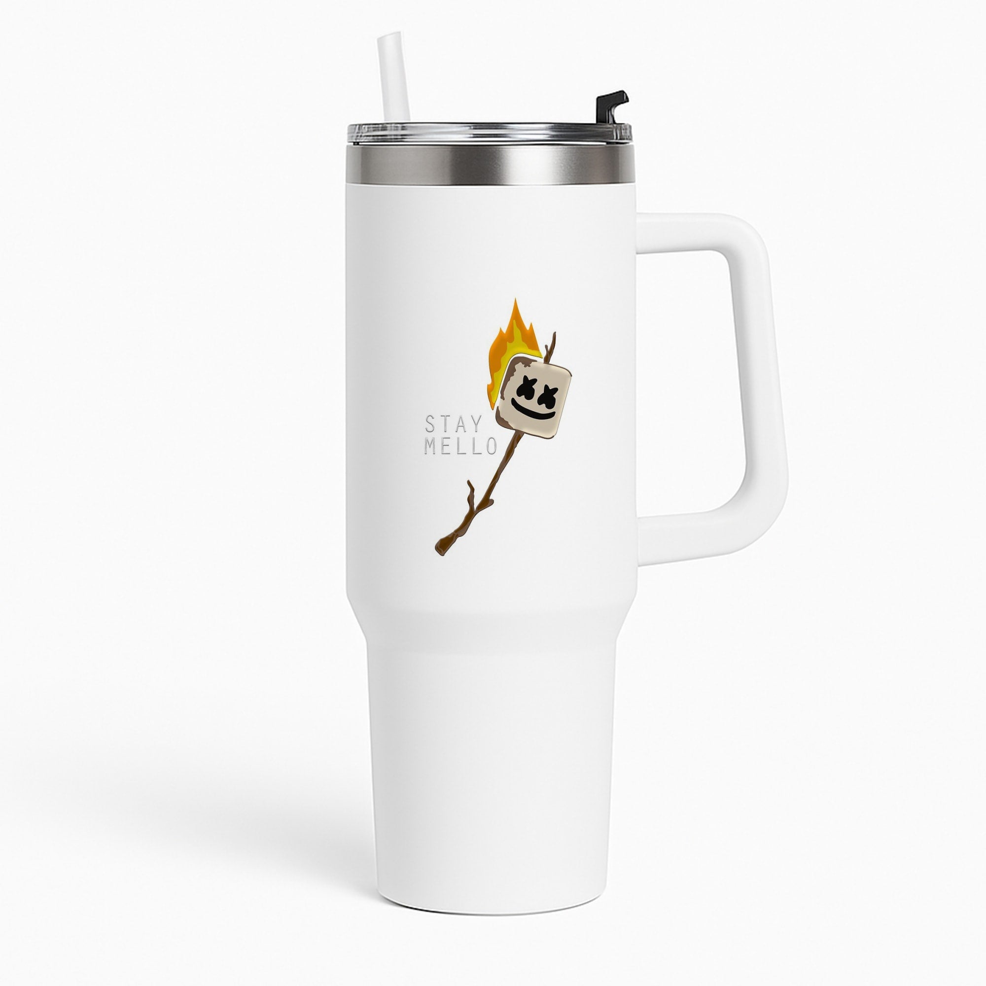 Stay Mello White Helmet DJw - White Helmet DJ Tumbler