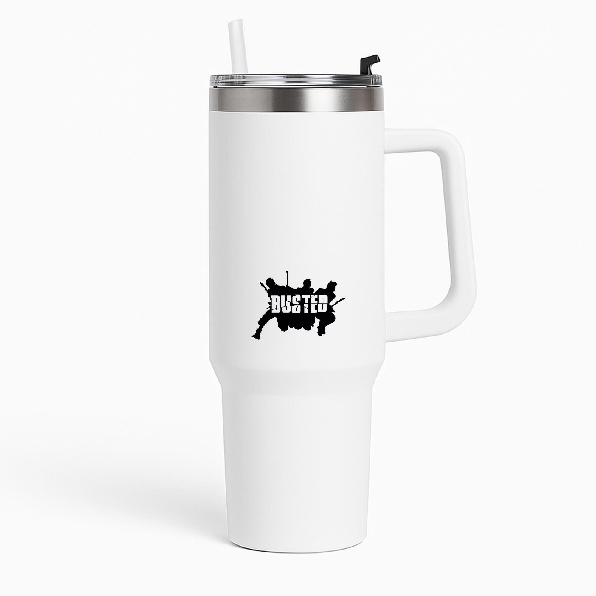 Splatter Text - Bust Band Tumbler