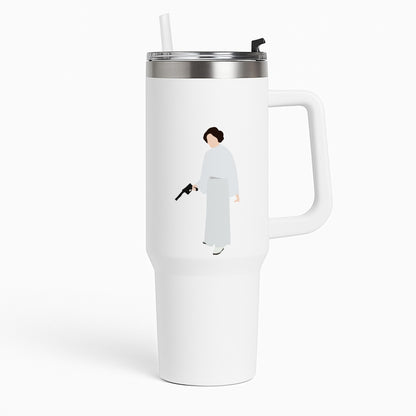 Leia Faceless With Gun Tumbler
