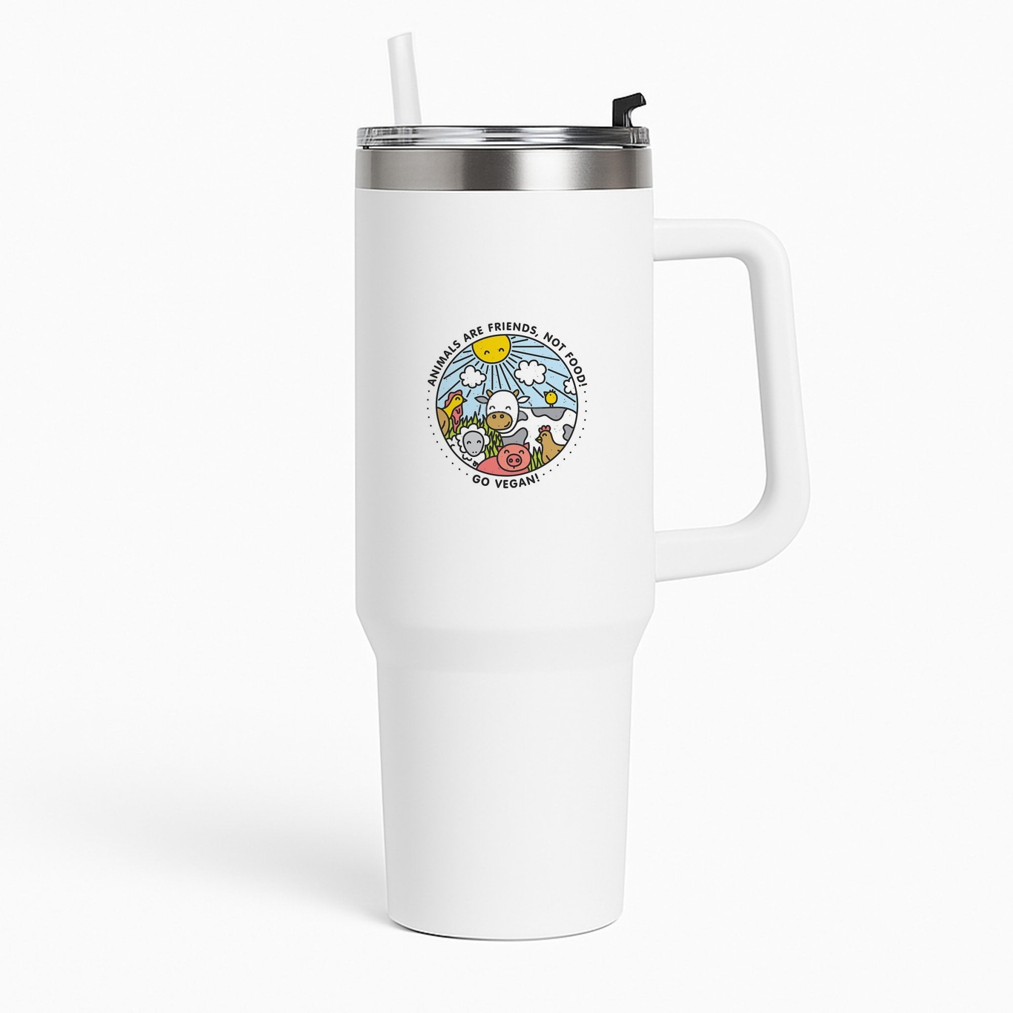 Animals Are Friends, Not Food - Vegan Tumbler