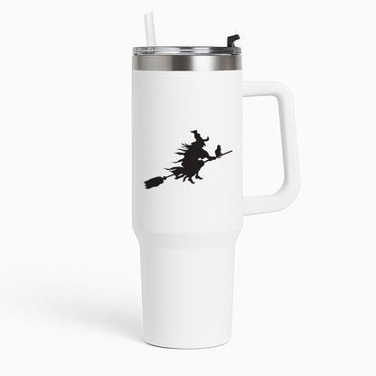 Witch And Cat - Halloween Tumbler