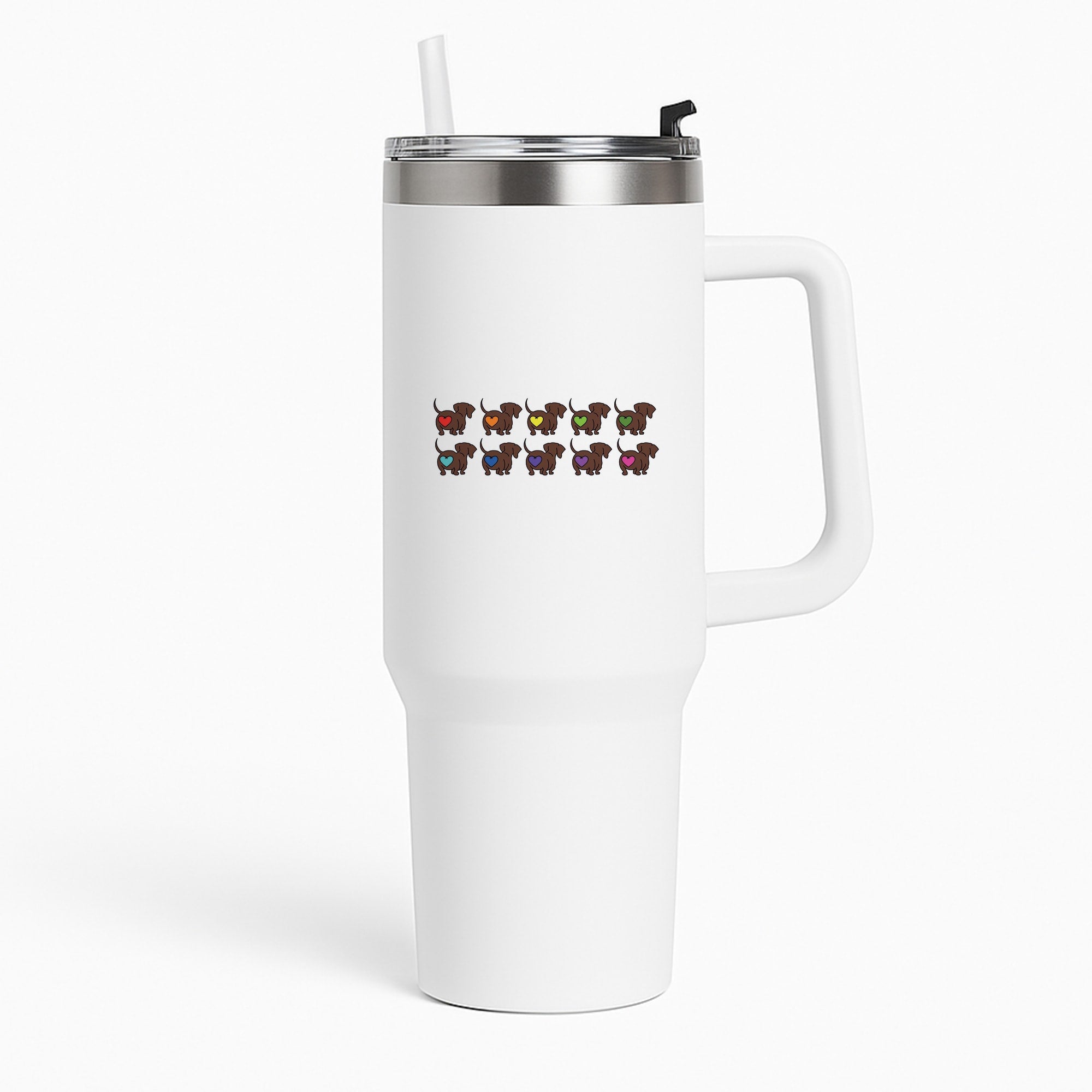Love hearts - Dachshunds Tumbler