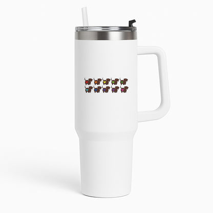 Love hearts - Dachshunds Tumbler