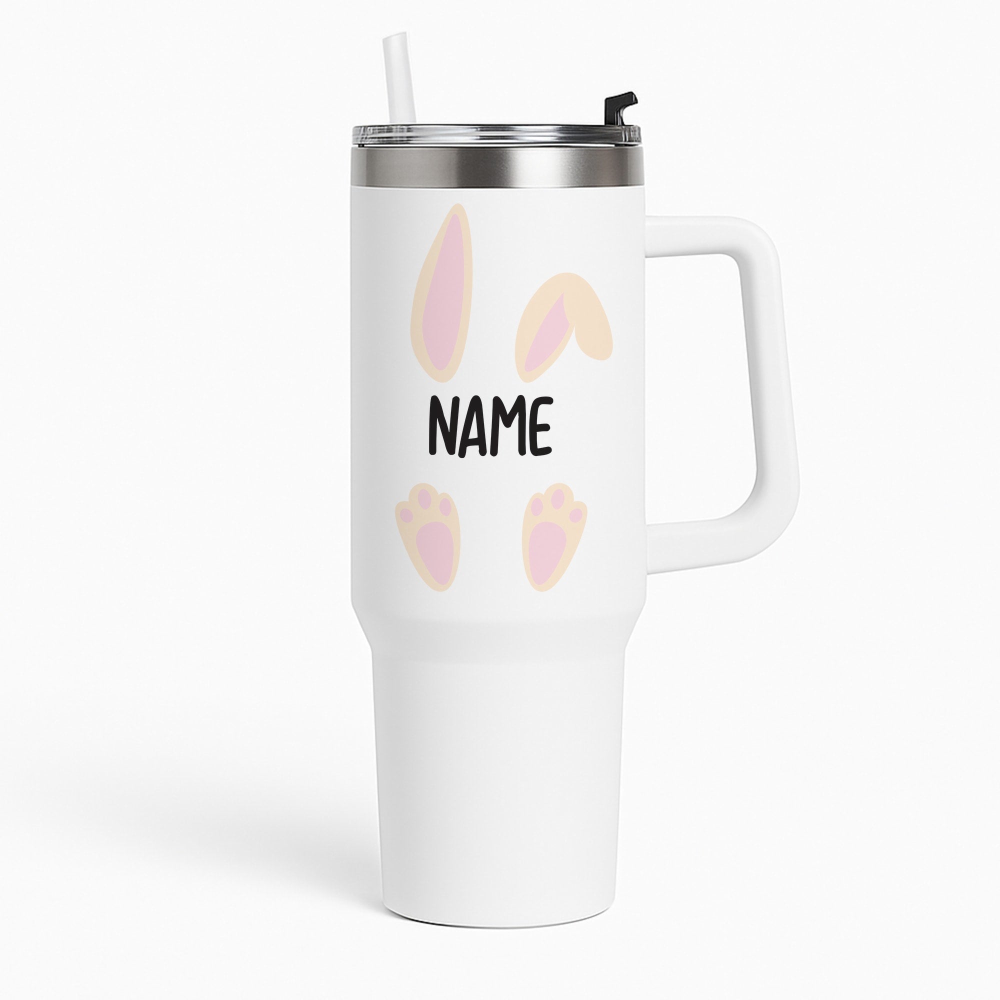 White Bunny Personalised Tumbler