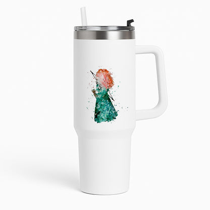 Watercolour Princess Merida Brave Fairytale Tumbler