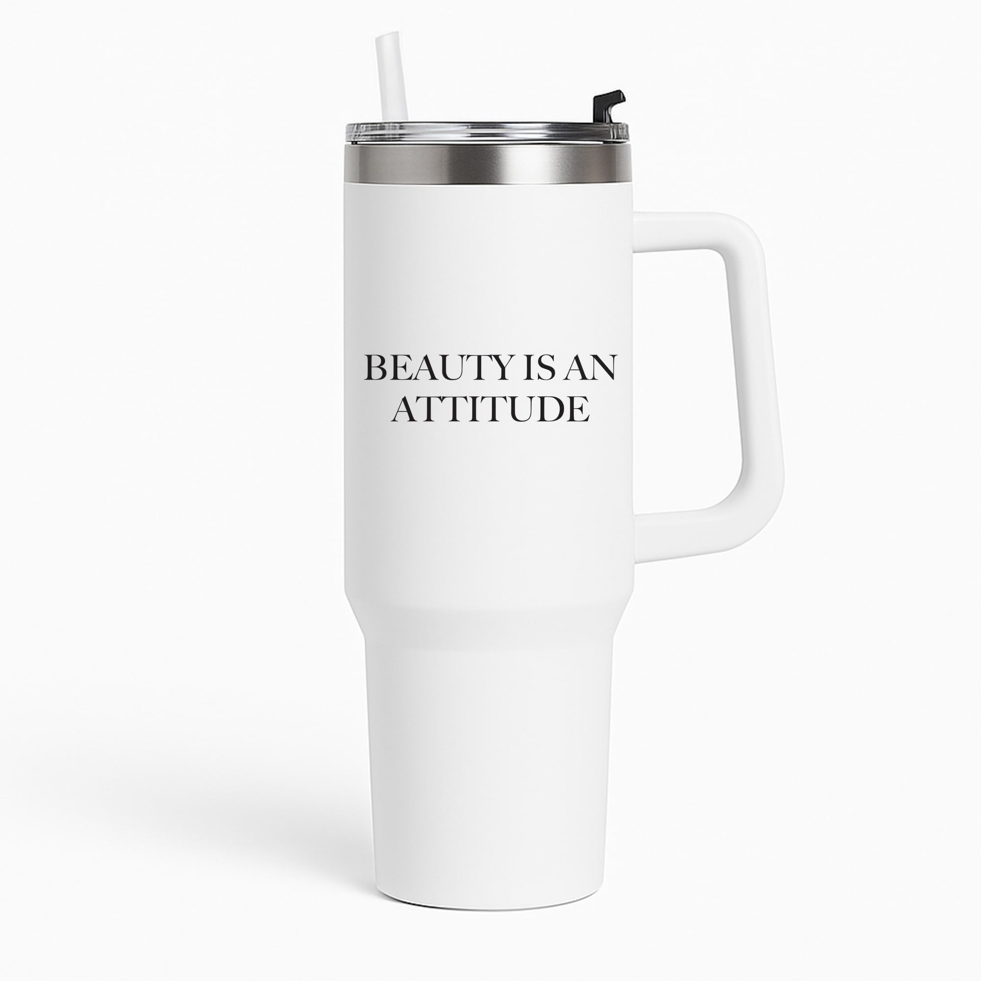Beauty Is An Attitude - Clean Girl Aesthetic Tumbler