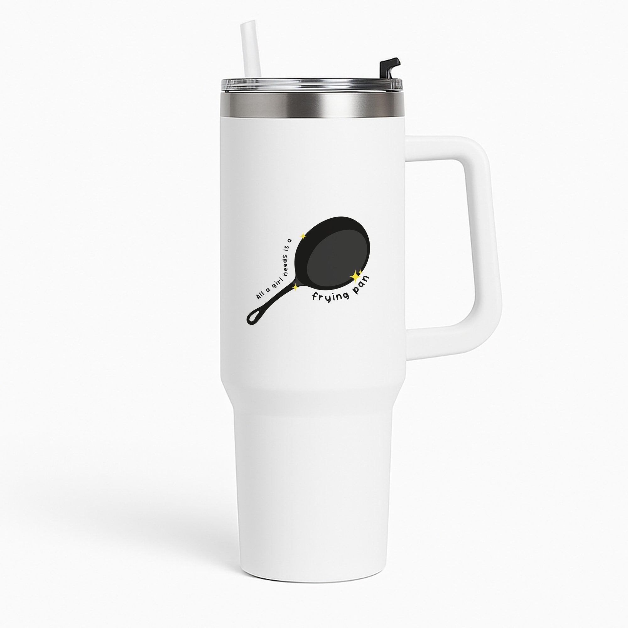 All A Girl Needs Is A Frying Pan Tumbler