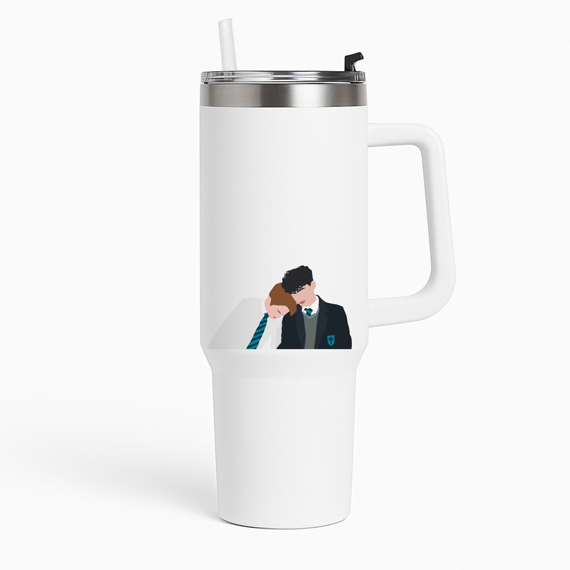 Nick And Charlie School Clothes - Heart TV Tumbler