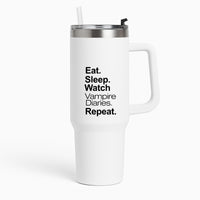 Eat Sleep Watch VPD Repeat Tumbler