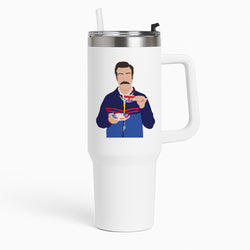 Ted Drinking Tea Tumbler