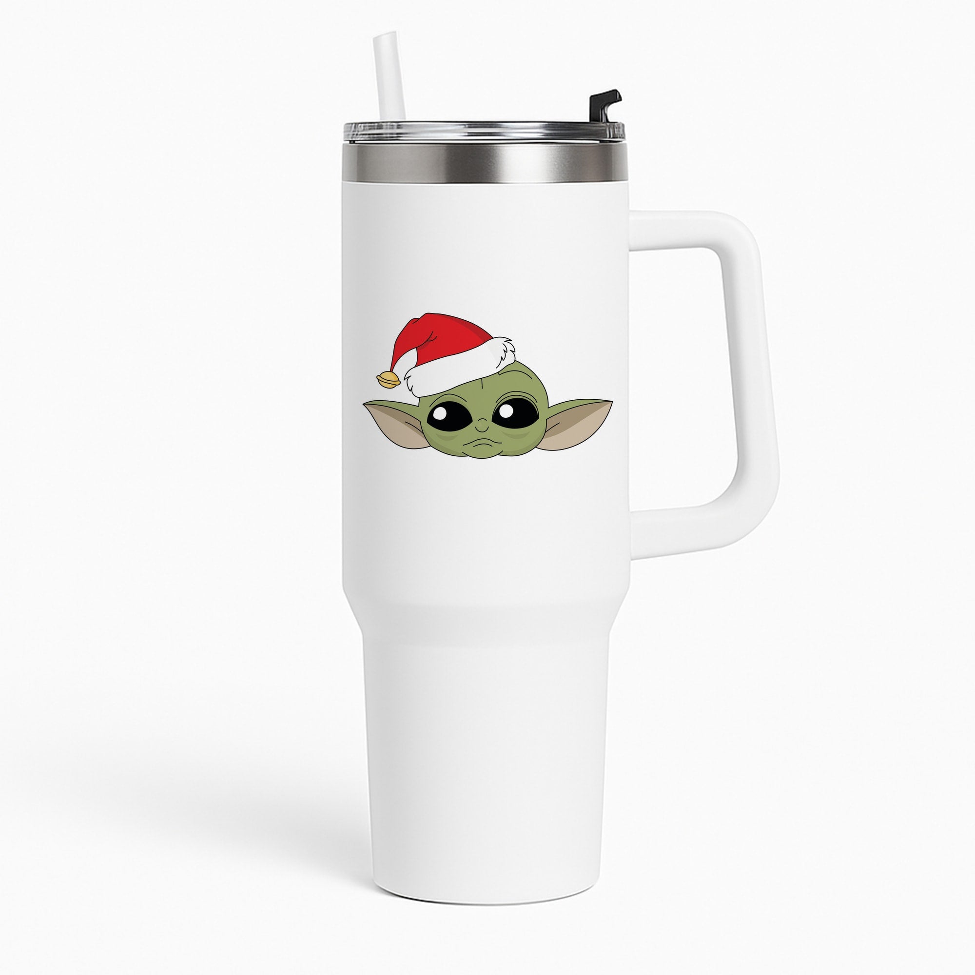 Baby Yoda Christmas Pattern Tumbler