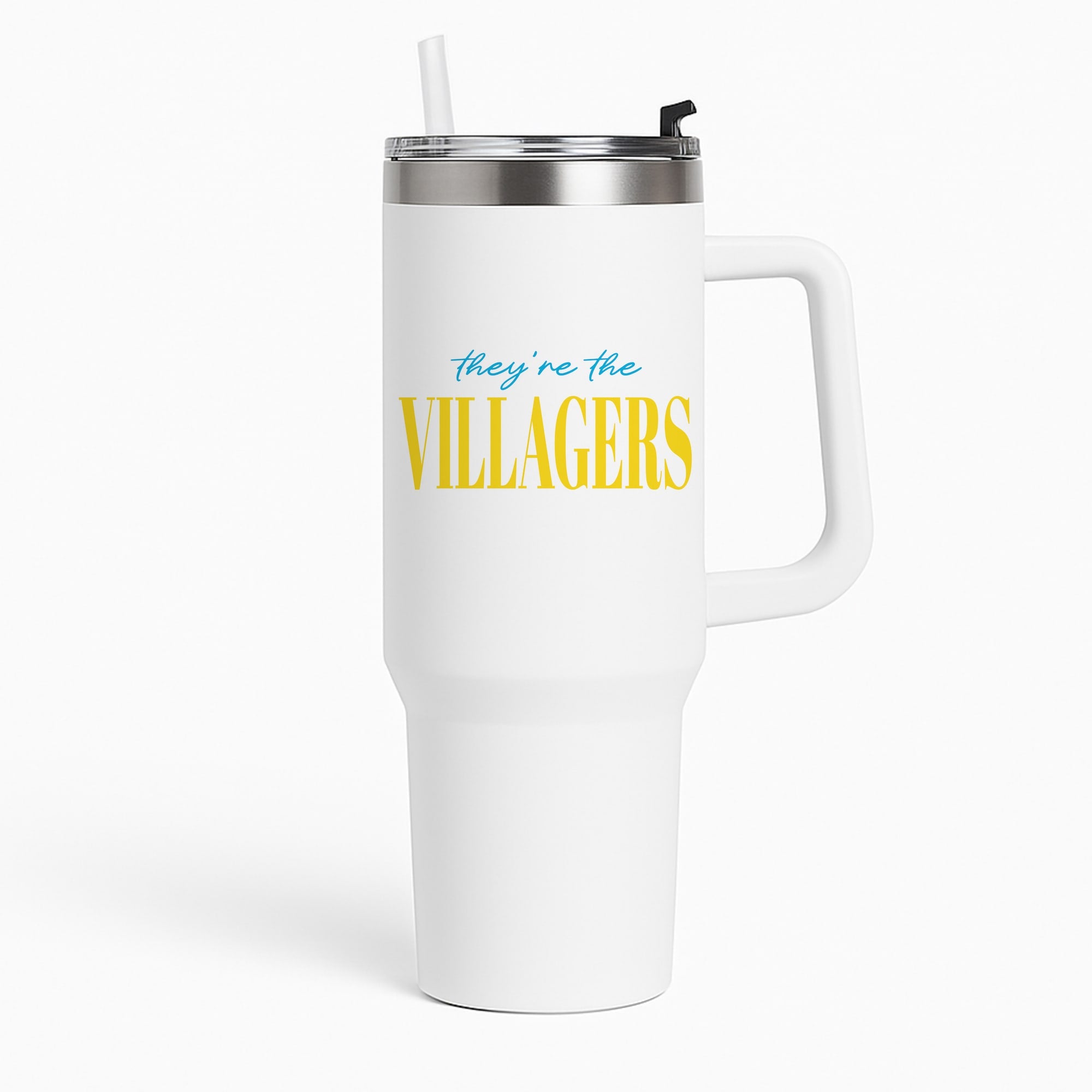 They're The Villagers Blue Tumbler