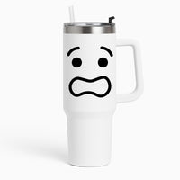 Brick Face Worried Tumbler
