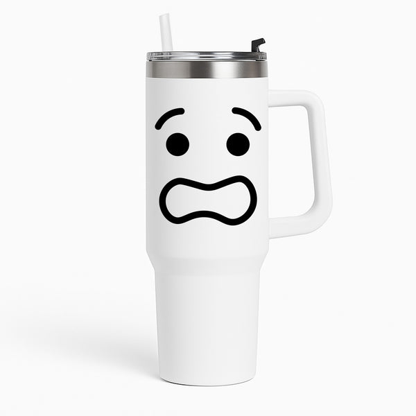 Brick Face Worried Tumbler