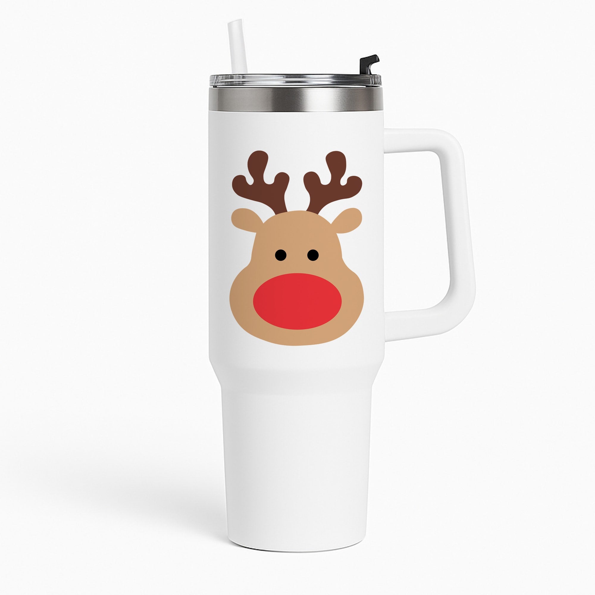 Rudolph Face - Christmas Tumbler