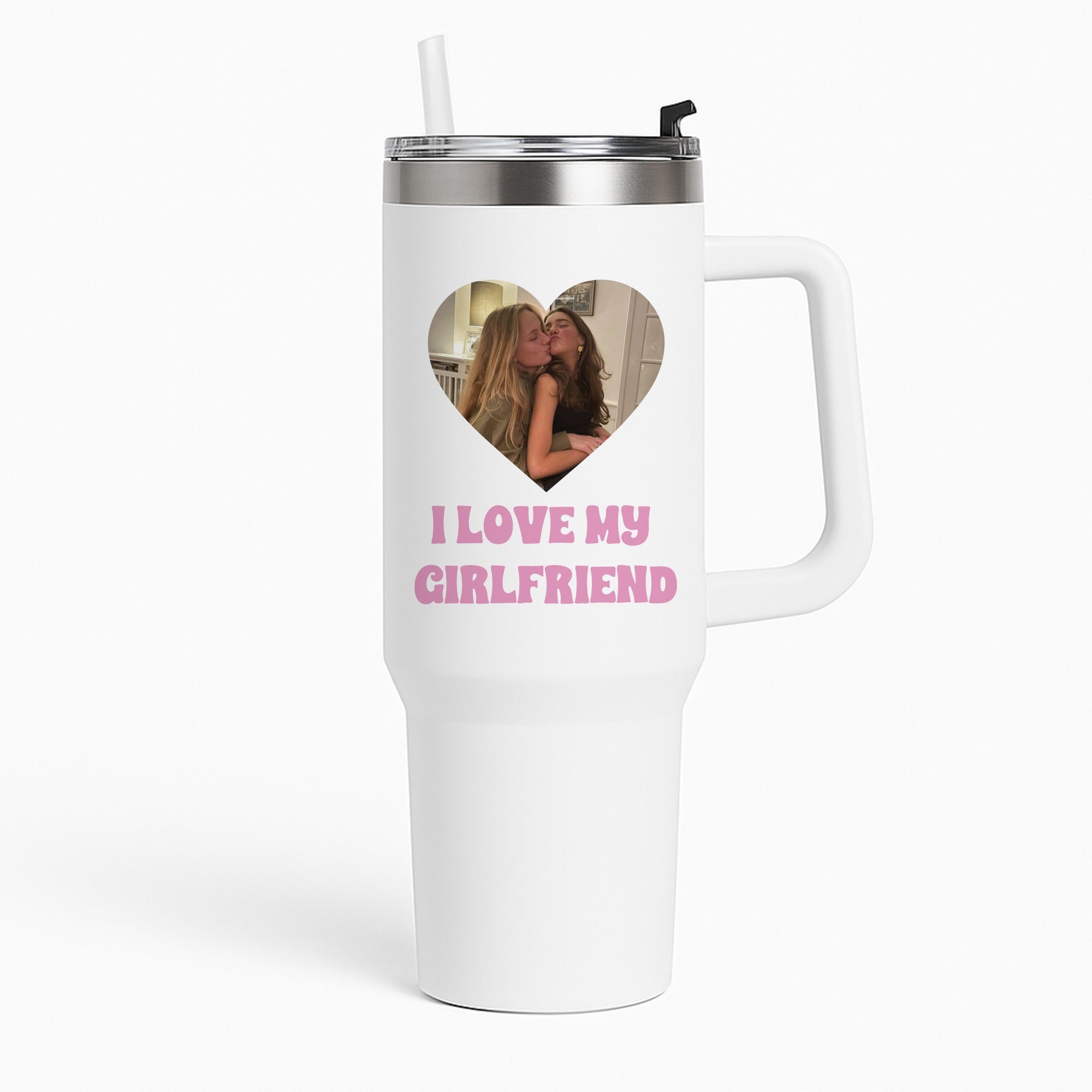 I Love My Girlfriend - Personalised Couples Tumbler