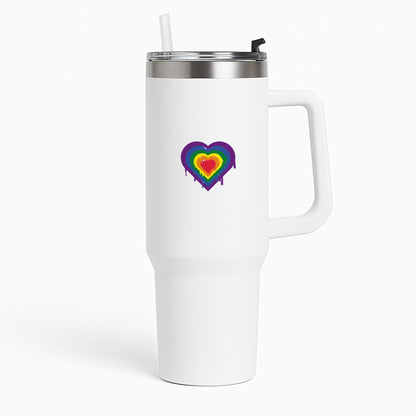 Dripped heart - Pride Tumbler